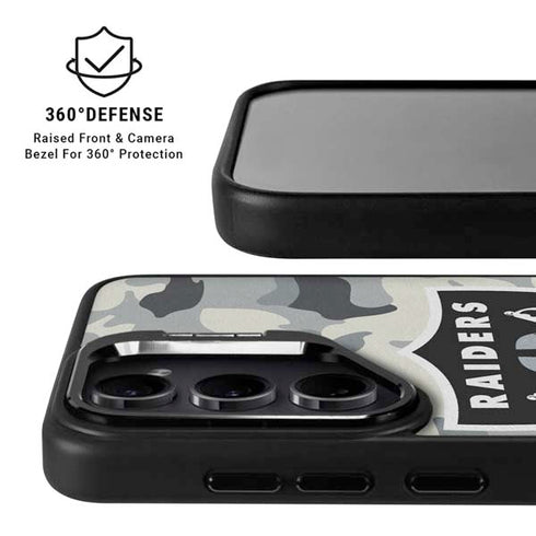 NFL Las Vegas Raiders Camo Galaxy S26 Kickstand Case