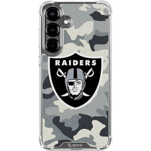 NFL Las Vegas Raiders Camo Galaxy S26 Plus Clear Case