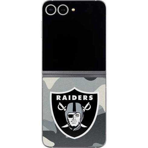 NFL Las Vegas Raiders Camo Galaxy Z Flip6 Skin