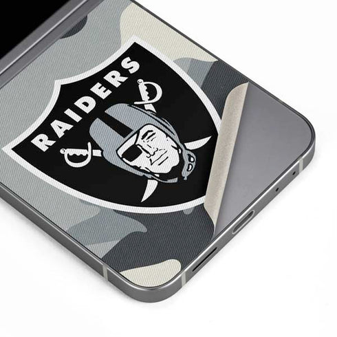 NFL Las Vegas Raiders Camo Galaxy Z Flip6 Skin