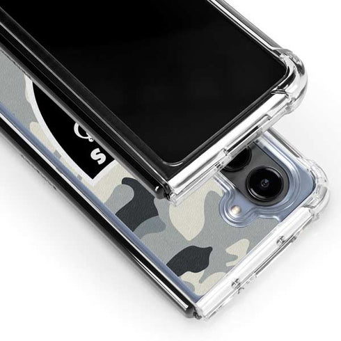 NFL Las Vegas Raiders Camo Galaxy Z Fold5 5G Clear Case