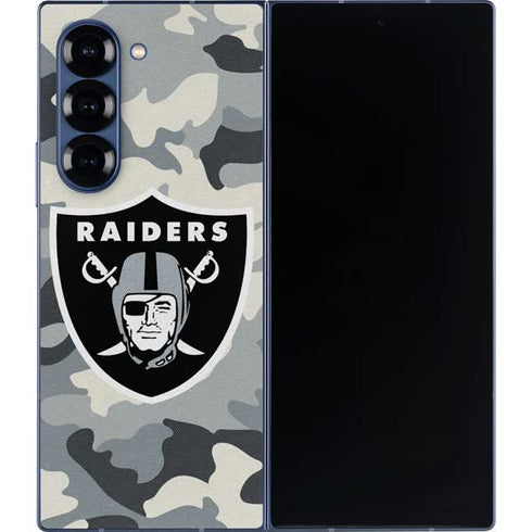 NFL Las Vegas Raiders Camo Galaxy Z Fold6 Skin