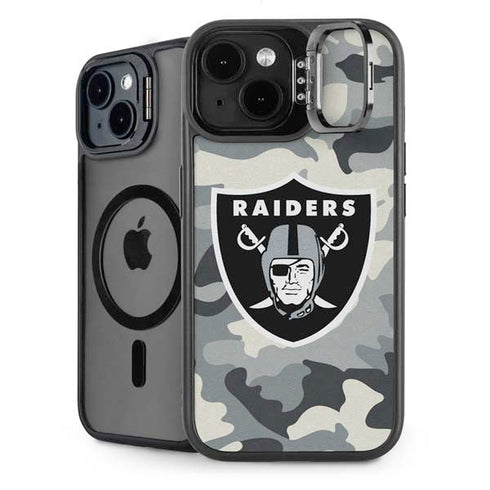 NFL Las Vegas Raiders Camo iPhone 14 Kickstand Case