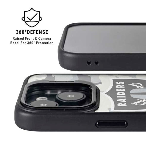 NFL Las Vegas Raiders Camo iPhone 14 Kickstand Case