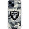 NFL Las Vegas Raiders Camo iPhone 15 Clear Case