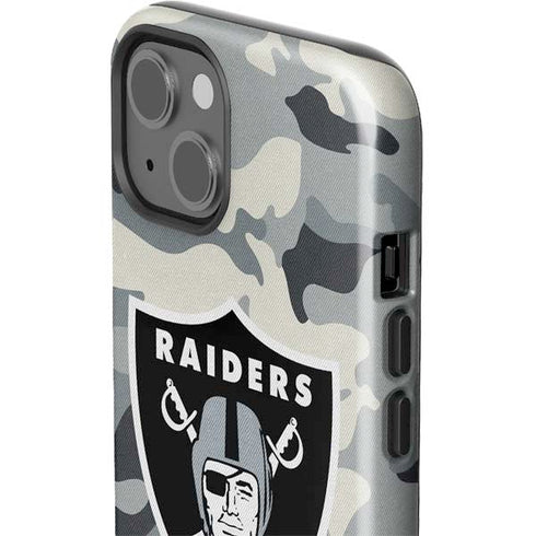 NFL Las Vegas Raiders Camo iPhone 15 Impact Case