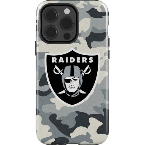 NFL Las Vegas Raiders Camo iPhone 15 Pro Impact Case