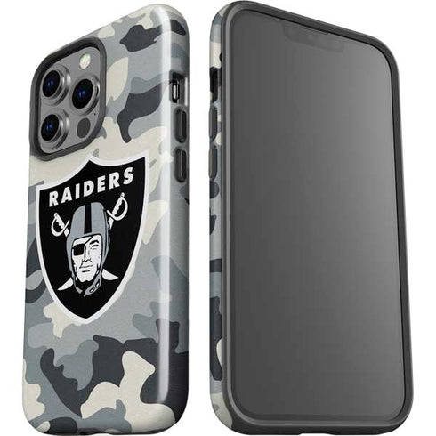 NFL Las Vegas Raiders Camo iPhone 15 Pro Impact Case