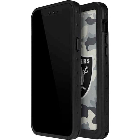 NFL Las Vegas Raiders Camo iPhone 15 Pro Waterproof Case