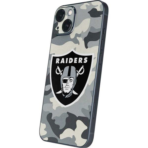NFL Las Vegas Raiders Camo iPhone 15 Skin