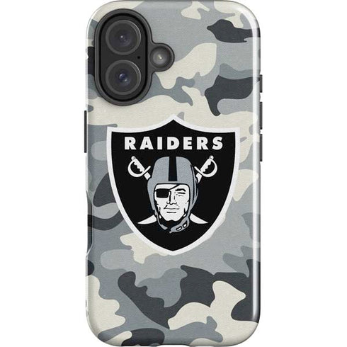 NFL Las Vegas Raiders Camo iPhone 16 Impact Case