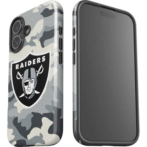 NFL Las Vegas Raiders Camo iPhone 16 Impact Case