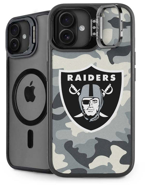 NFL Las Vegas Raiders Camo iPhone 16 Kickstand Case