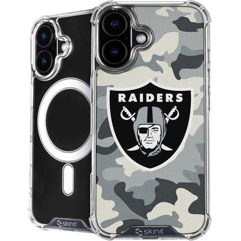 NFL Las Vegas Raiders Camo iPhone 16 MagSafe Case