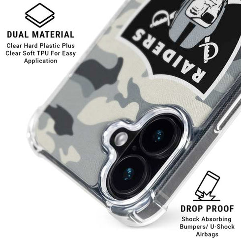 NFL Las Vegas Raiders Camo iPhone 16 MagSafe Case