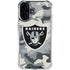 NFL Las Vegas Raiders Camo iPhone 16 Plus Clear Case