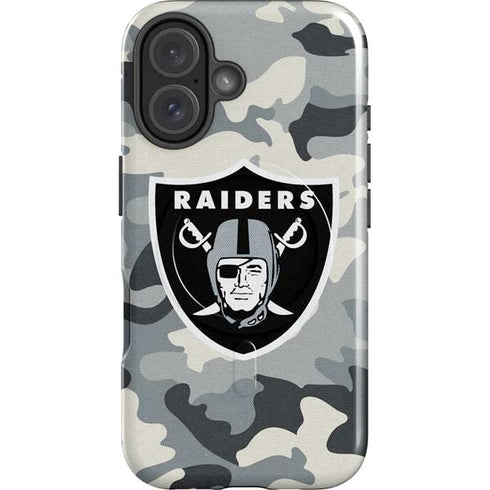 NFL Las Vegas Raiders Camo iPhone 16 Plus Magsafe Impact Case