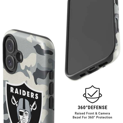 NFL Las Vegas Raiders Camo iPhone 16 Plus Magsafe Impact Case