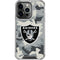 NFL Las Vegas Raiders Camo iPhone 16 Pro Clear Case