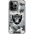 NFL Las Vegas Raiders Camo iPhone 16 Pro Clear Case