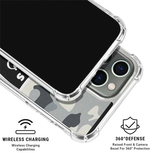 NFL Las Vegas Raiders Camo iPhone 16 Pro Clear Case
