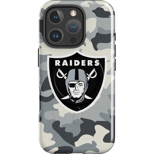 NFL Las Vegas Raiders Camo iPhone 16 Pro Magsafe Impact Case
