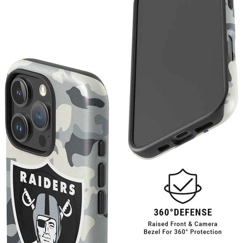 NFL Las Vegas Raiders Camo iPhone 16 Pro Magsafe Impact Case
