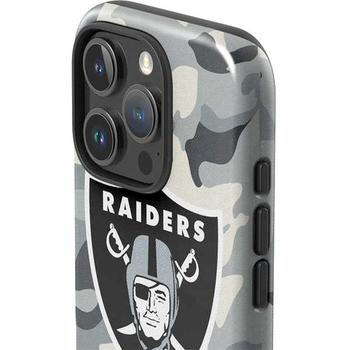 NFL Las Vegas Raiders Camo iPhone 16 Pro Max Impact Case