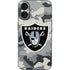 NFL Las Vegas Raiders Camo iPhone 16 Skin