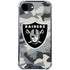 NFL Las Vegas Raiders Camo iPhone 16e Clear Case