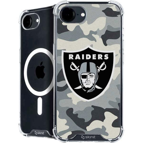 NFL Las Vegas Raiders Camo iPhone 16e MagSafe Case