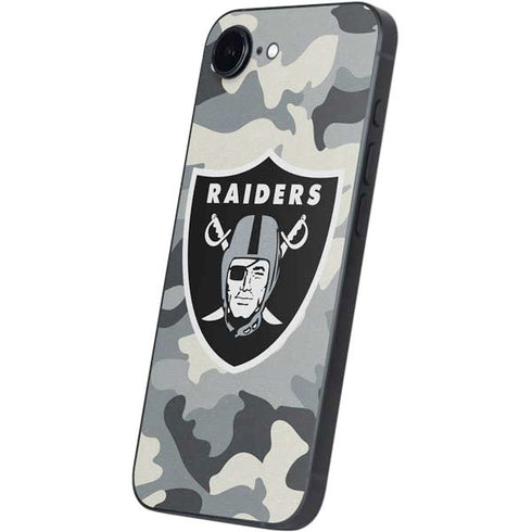 NFL Las Vegas Raiders Camo iPhone 16e Skin