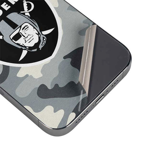 NFL Las Vegas Raiders Camo iPhone 16e Skin