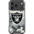 NFL Las Vegas Raiders Camo iPhone 18 Pro Clear Case