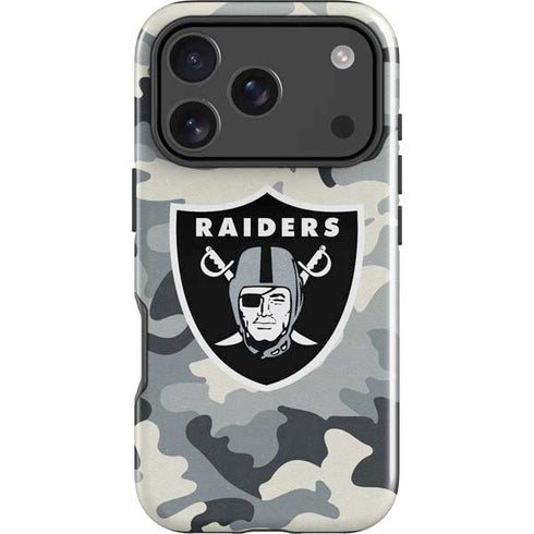 NFL Las Vegas Raiders Camo iPhone 18 Pro Impact Case