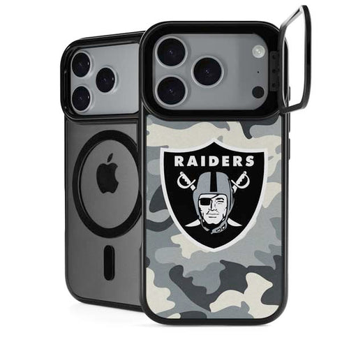 NFL Las Vegas Raiders Camo iPhone 18 Pro Kickstand Case
