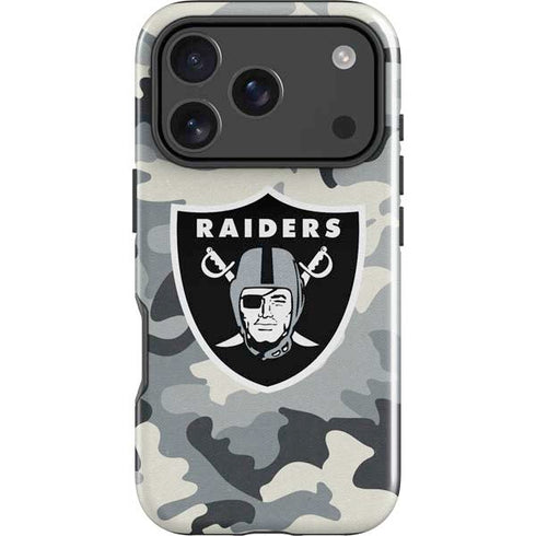 NFL Las Vegas Raiders Camo iPhone 18 Pro Max Impact Case