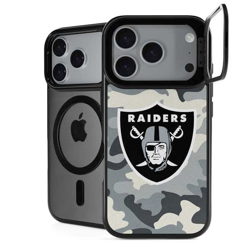 NFL Las Vegas Raiders Camo iPhone 18 Pro Max Kickstand Case