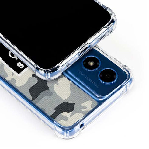NFL Las Vegas Raiders Camo Moto G 5G (2024) Clear Case