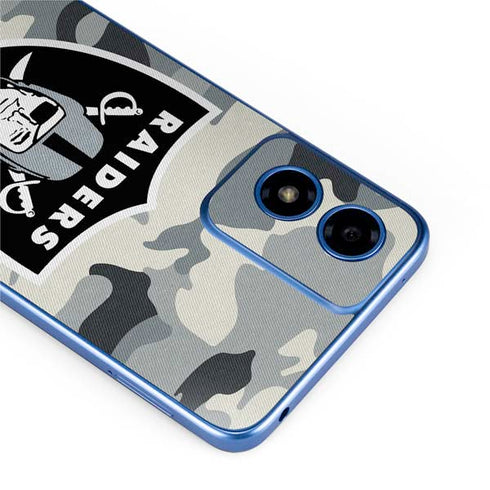 NFL Las Vegas Raiders Camo Moto G Play 4G (2024) Skin