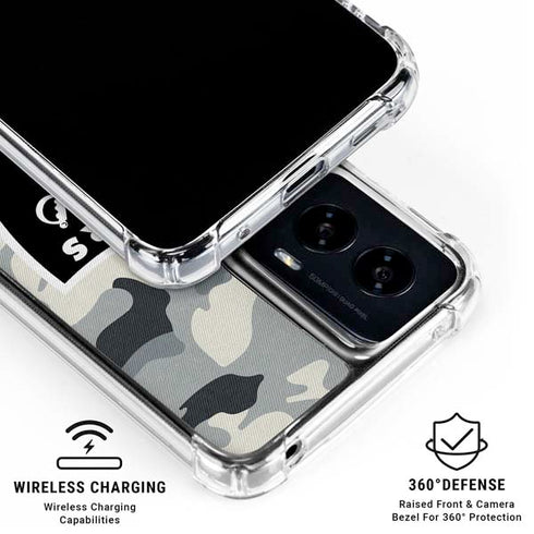 NFL Las Vegas Raiders Camo Moto G Power 5G (2024) Clear Case
