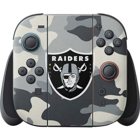 NFL Las Vegas Raiders Camo Nintendo Switch 2 (2025) Joy-Con Controller Skin