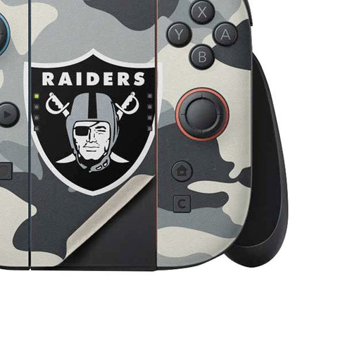 NFL Las Vegas Raiders Camo Nintendo Switch 2 (2025) Joy-Con Controller Skin