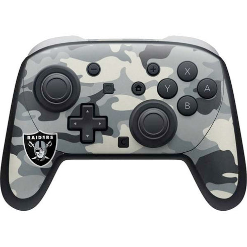 NFL Las Vegas Raiders Camo Nintendo Skins