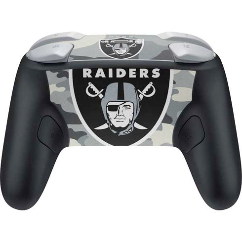 NFL Las Vegas Raiders Camo Nintendo Switch 2 (2025) Pro Controller Skin
