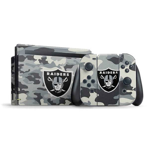 NFL Las Vegas Raiders Camo Nintendo Skins
