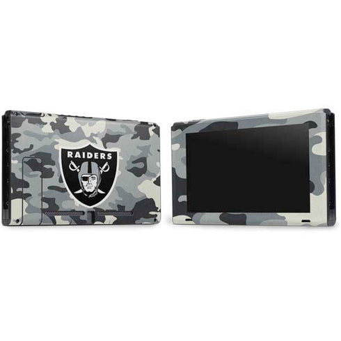 NFL Las Vegas Raiders Camo Nintendo Switch Bundle Skin