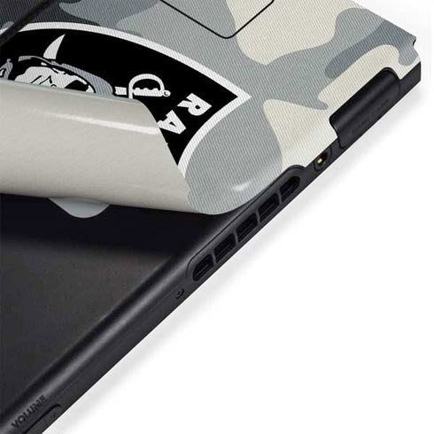 NFL Las Vegas Raiders Camo Nintendo Switch Bundle Skin