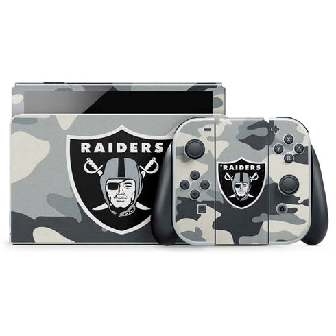 NFL Las Vegas Raiders Camo Nintendo Skins
