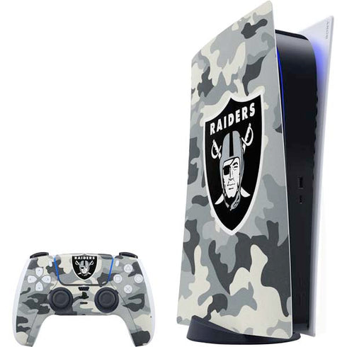 NFL Las Vegas Raiders Camo PlayStation PS5 Skins